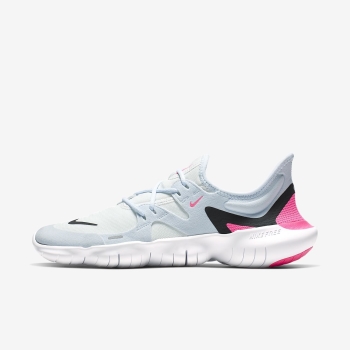 Nike Free RN 5.0 - Løbesko - Hvide/Blå/Pink/Sort | DK-89362